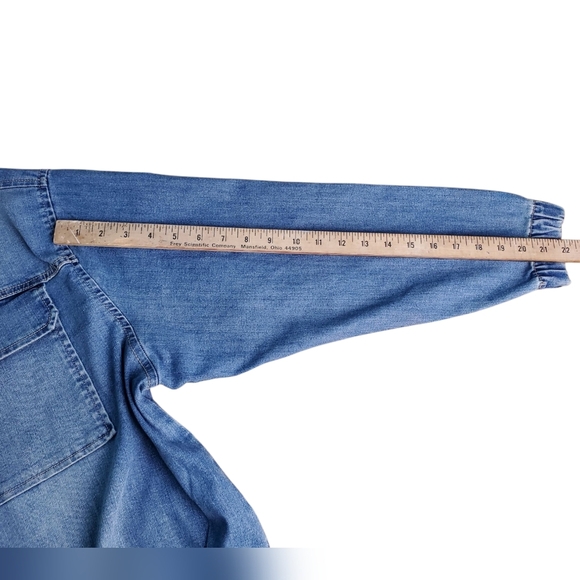Nine West Blue Denim Jacket. LG - Picture 11 of 11